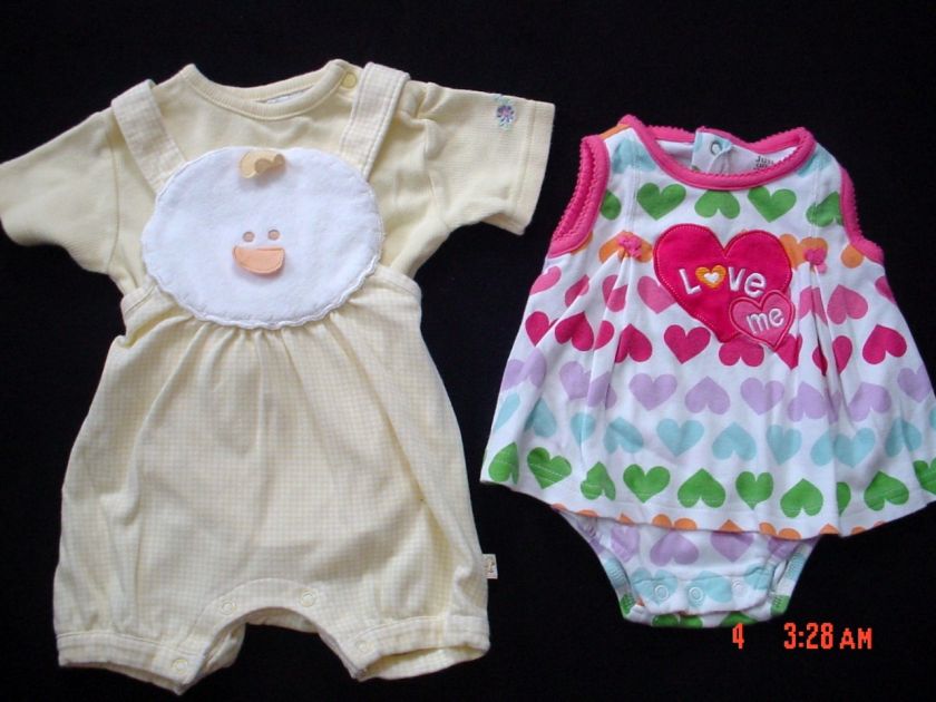   Newborn 0 3 3 6 months SPRING SUMMER USED CLOTHES LOT OUTIFTS  