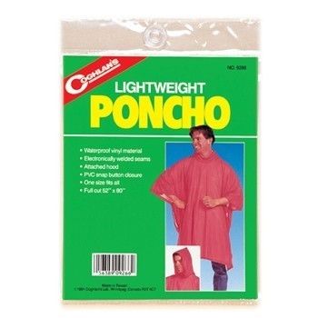 Coghlans 52x80 Emergency Poncho. Orange. 9267  