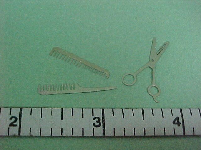 Barber Scissors & Comb Set  #FA70828  Dollhouse Miniatures  