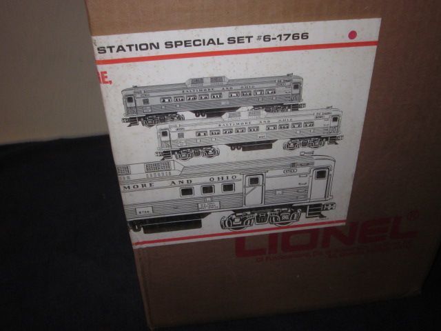 LIONEL TRAINS 6 1766 B&O RDC BUDD CARS COMMUTER TRAIN 3 CAR SET  