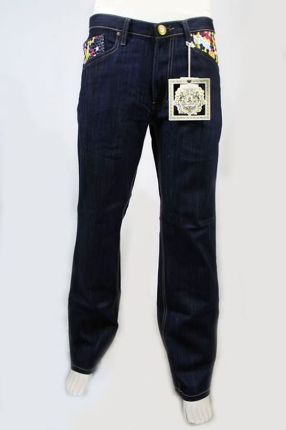 New Auth. Kanji Puzzle Premium Denim Pants Indigo Jeans  