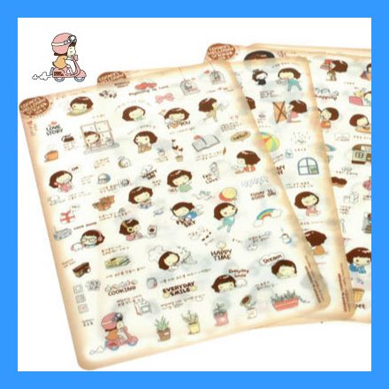 Kawaii 5 sheets Cookys helloday Diary Deco Sticker Ver.3  