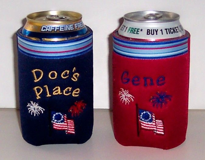 PERSONALIZED Patriotic Koozie Can Cover  