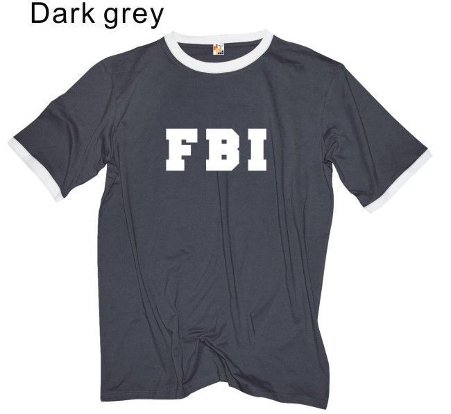 SHIRT SHORT FBI   POLICE #16 ARMY S to 4XL PLUS SIZE  