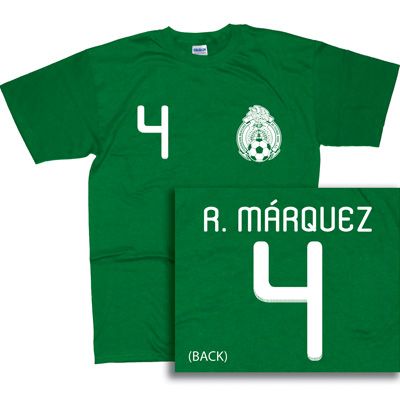 CUAUHTEMOC BLANCO T SHIRT WORLD CUP JERSEY MEXICO  