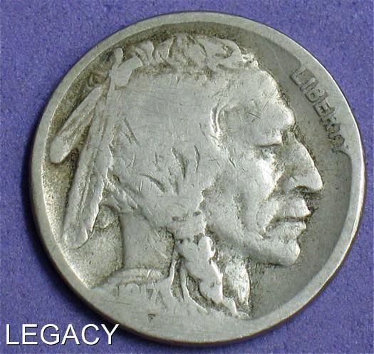 1917 S BUFFALO NICKEL SCARCE DATE SAN FRAN (GR  