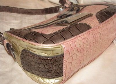 NWT GUESS SAMI Pink & Brown hobo bag with cute bow accent  