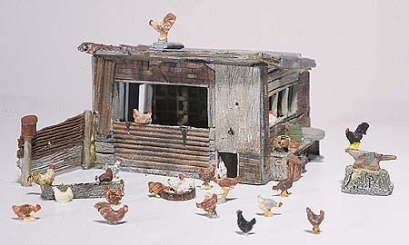 WOO215 Chicken Coop Scenic Details by Woodland Scenics  