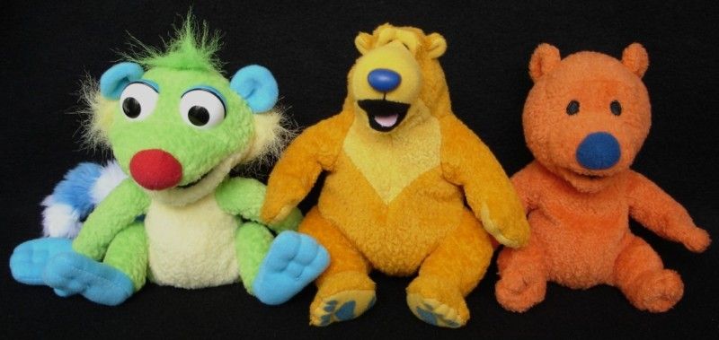 Bear Big Blue House Ojo Treelo Plush Star Bean Rare  