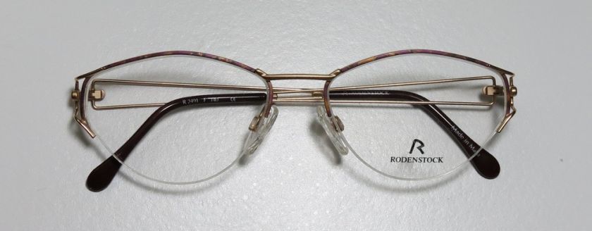 NEW RODENSTOCK R2491 54 17 140 GOLD/ROSE RX EYEGLASS/GLASSES/FRAME 