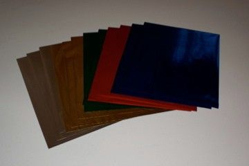 ASSORTED   HEAT LASER FOIL   8.5X11 Sheets 1 dz/packet  