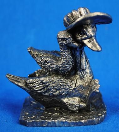 Vintage Pewter Mother Goose Ricker Figurine 1987 9139  