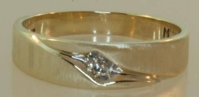   02ct diamond wedding band ring vintage estate antique VS G 2.8g  