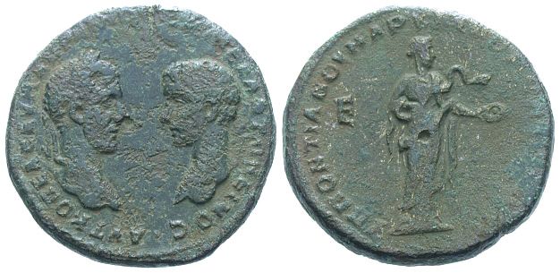 MOESIA, Marcianopolis. Macrinus and Diadumenian. Æ 26mm  