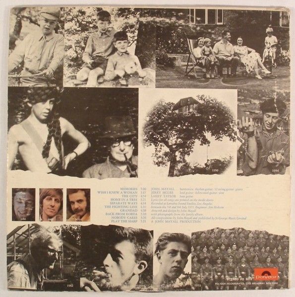 JOHN MAYALL Memories 1972 LP EX+/NM   