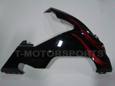 BLACK FLAME FAIRING YAMAHA YZF R1 04 05 06 BODY PLASTIC  