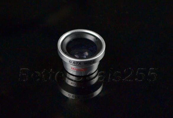 Wide Angle/Macro Detachable Lens for iPhone Mobile Phone Camera