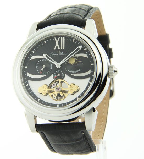 Lucien Piccard Mens AUTOMATIC Collection Black Or Brown Leather See 