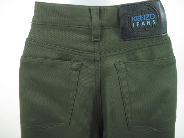 Description You are bidding on a pair KENZO JEANS Dark Green Cotton 