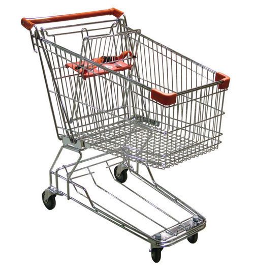 Lot of 6 Heavy Duty Medium Size Store Shopping Carts  