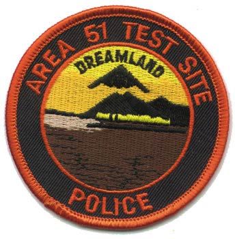 Area 51 Test Site Police Patch  