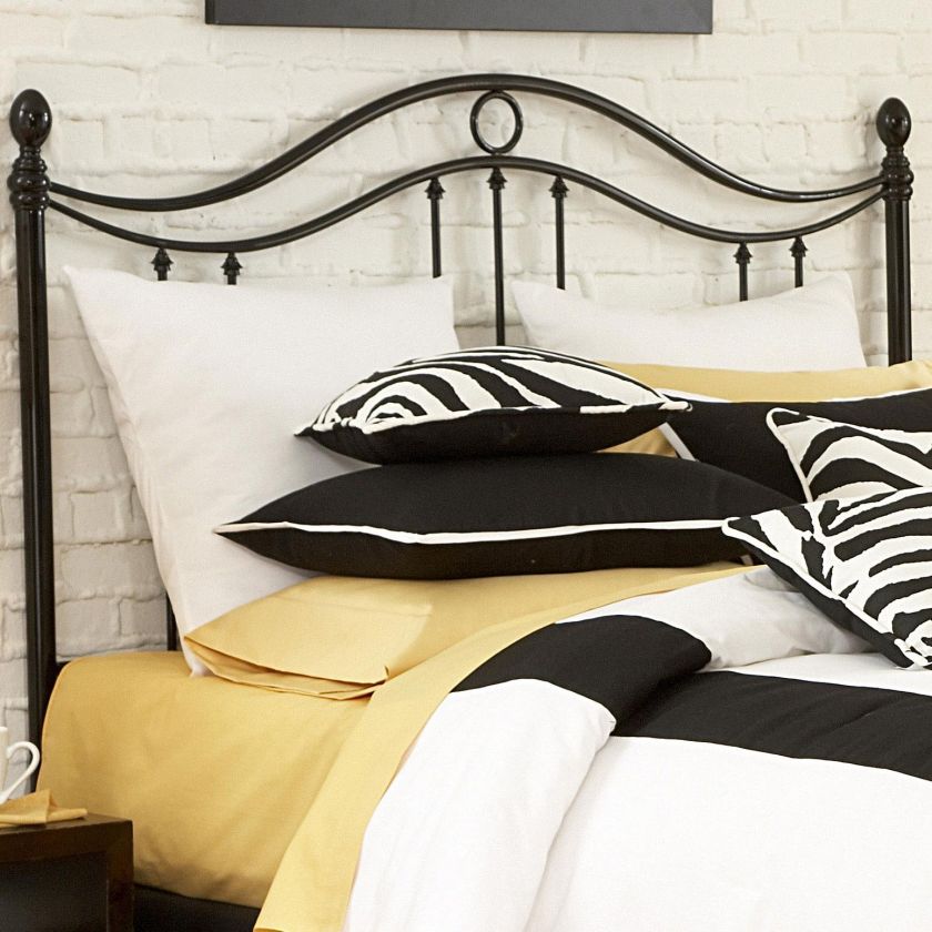 Geneva Headboard Glossy Black King Size  