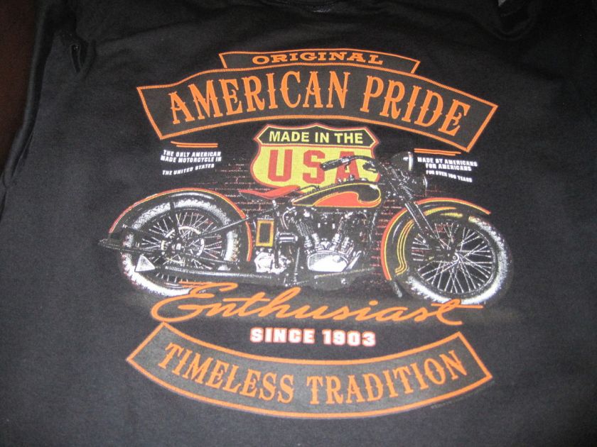   Harley American Original SINCE 1903 Made Milwaukee SWEAT SHIRT BLACK