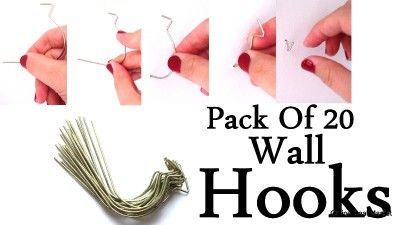   Hooks Picture Wall Hanging Art Decor Clock Mirror Hangers EASY  