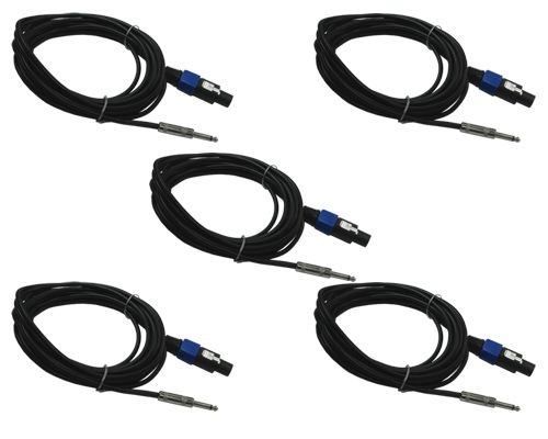 pk 1/4 to speakon DJ PA MONITOR SPEAKER CABLES 50 FT  