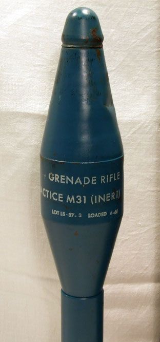 WWII (INERT) PRACTICE M31 GRENADE FIRE SHELL ROCKET NO.6981  
