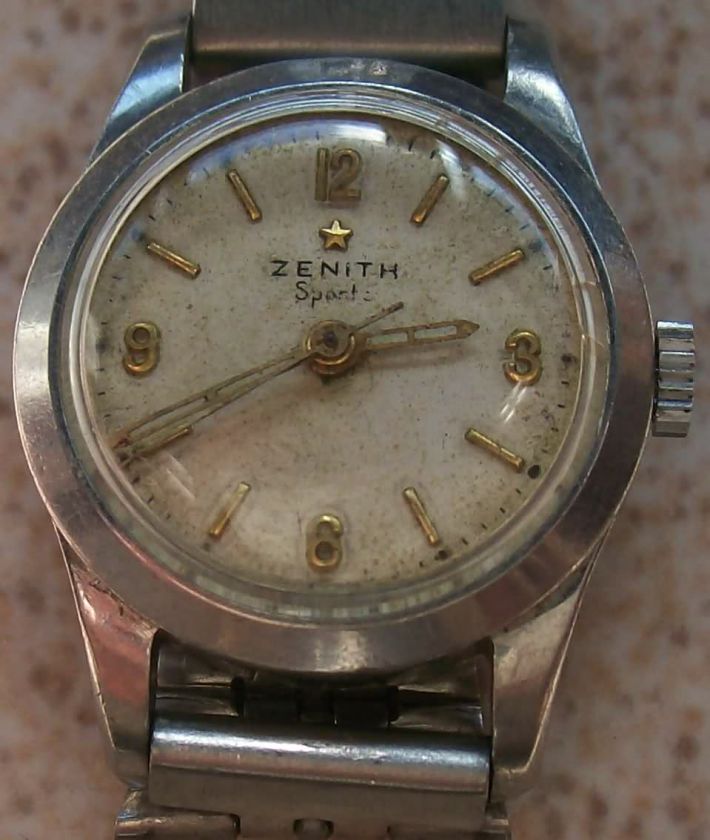 Vintage Lady wristwatch Zenith Sporto, steel case, 22,5 mm. in 