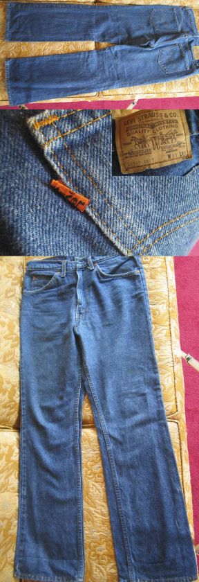 Vtg 80s LEVIS 517 0217 BOOTCUT DENIM JEANS 33x31 USA  