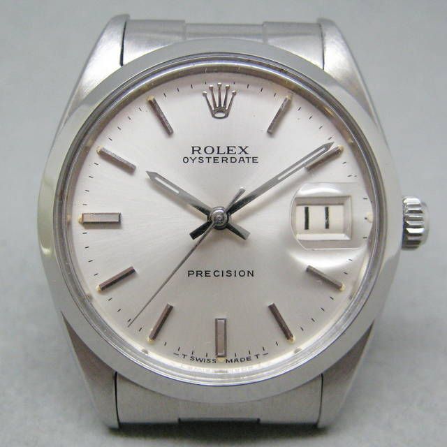 Vintage Rolex Mens OysterDate Precision Ref. 6694 SS Watch in box 