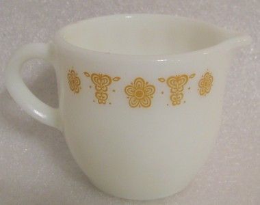 Pyrex Corning Corelle BUTTERFLY GOLD Mini Creamer 722  