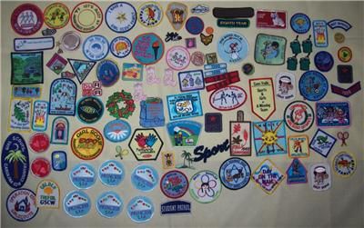   GSA Camp Vintage Merit Achievement Badges Patches Mixed Lot 100 NEW