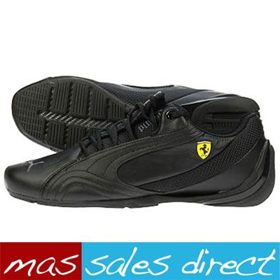 NEW PUMA INFLECTION FERRARI SHOES MENS BLACK TRAINERS  