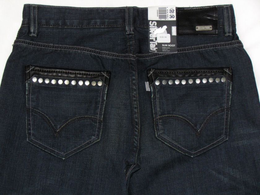 SILVER TAB by LEVIS $68 Slim Boot Mens Jeans Choose Sz  