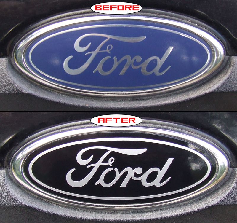 2006 FORD F 150 EMBLEM BLACK OVERLAY BADGE STICKERS  