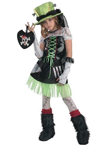 Girls Monster Bride Costume Size Large, XL  