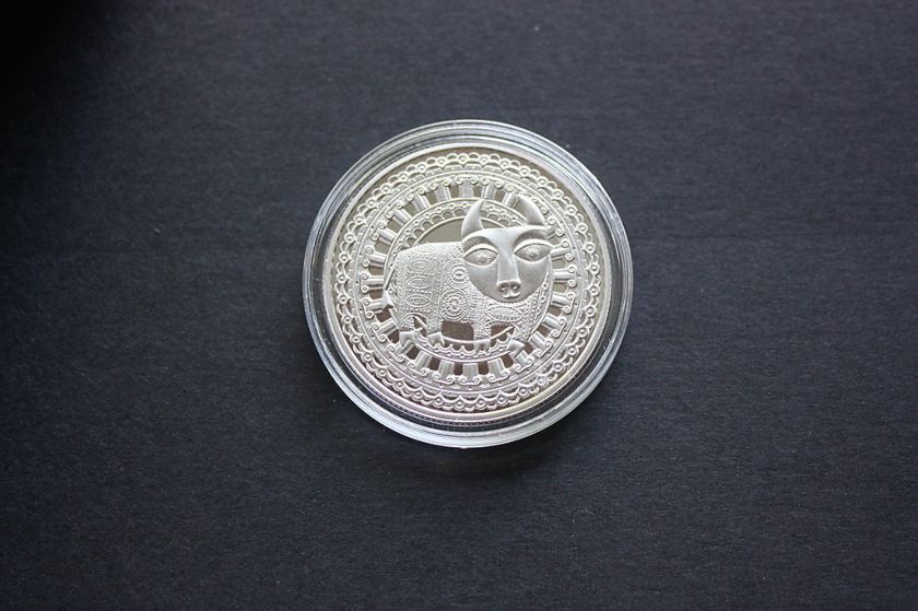 Belarus 1 rouble 2009 PROOF Zodiac Taurus  