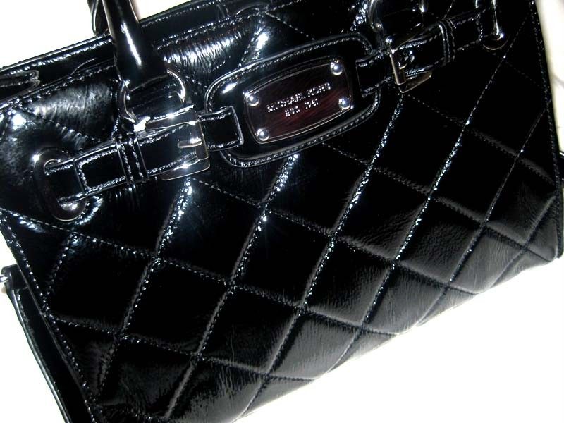   Quilted Leather HAMILTON Satchel HANDBAG SOLD OUT BLACK $349  