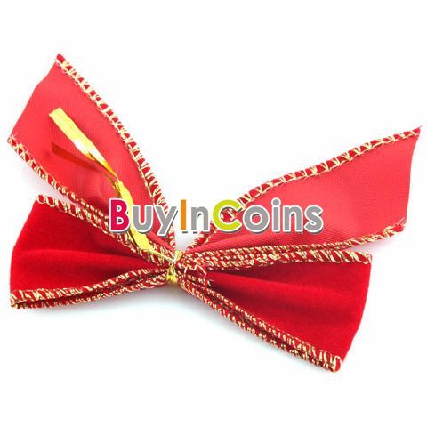   Bowknot Charms Merry Christmas X mas Hot Ornaments Decoration New #1