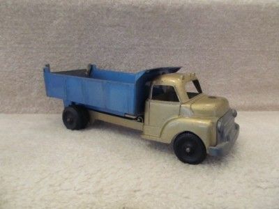 Vintage Structo Steel Dump Truck 1950s Gold & Blue GMC?  