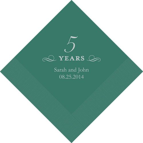 100ct WEDDING PERSONALIZED ANNIVERSARY BIRTHDAY NAPKINS  