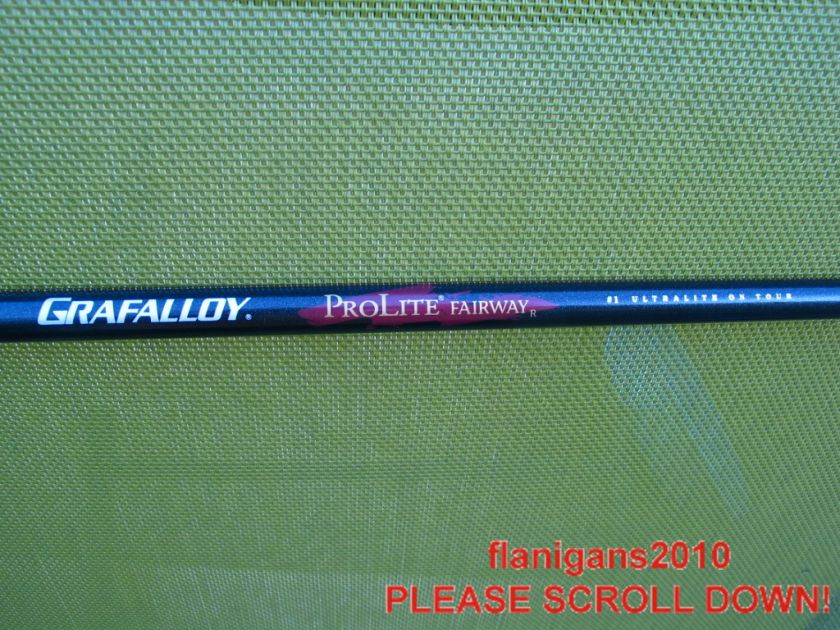   TAYLORMADE V STEEL 15 DEGREE 3 WOOD REG FLEX grafalloy graphite shaft