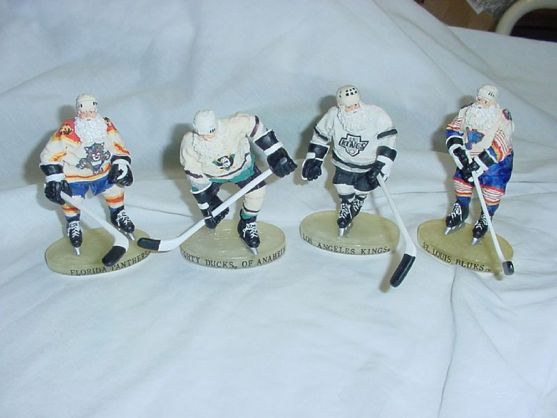 NHL HOCKEY SANTA FIGURE BLUES DUCKS KINGS  