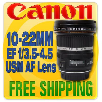 Canon EF S 10 22mm f/3.5 4.5 USM Autofocus Lens 013803043099  