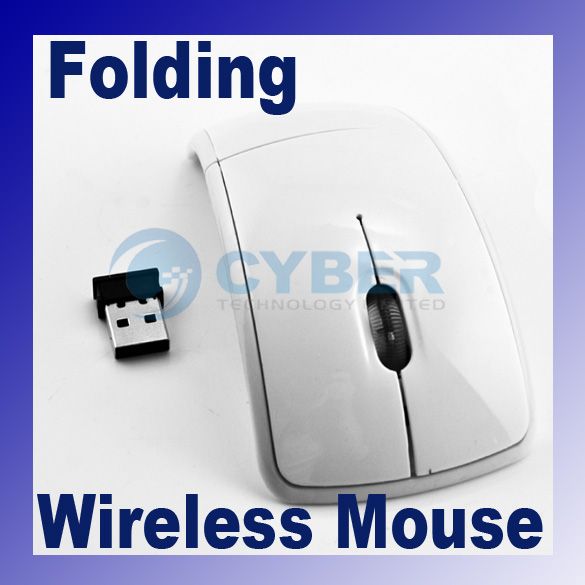 1xArc Folding 2.4G Wireless USB Optical Laptop Mouse PC  