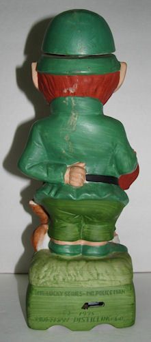 1975 Hoffman Mr. Lucky Leprechaun Policeman Musical Decanter  