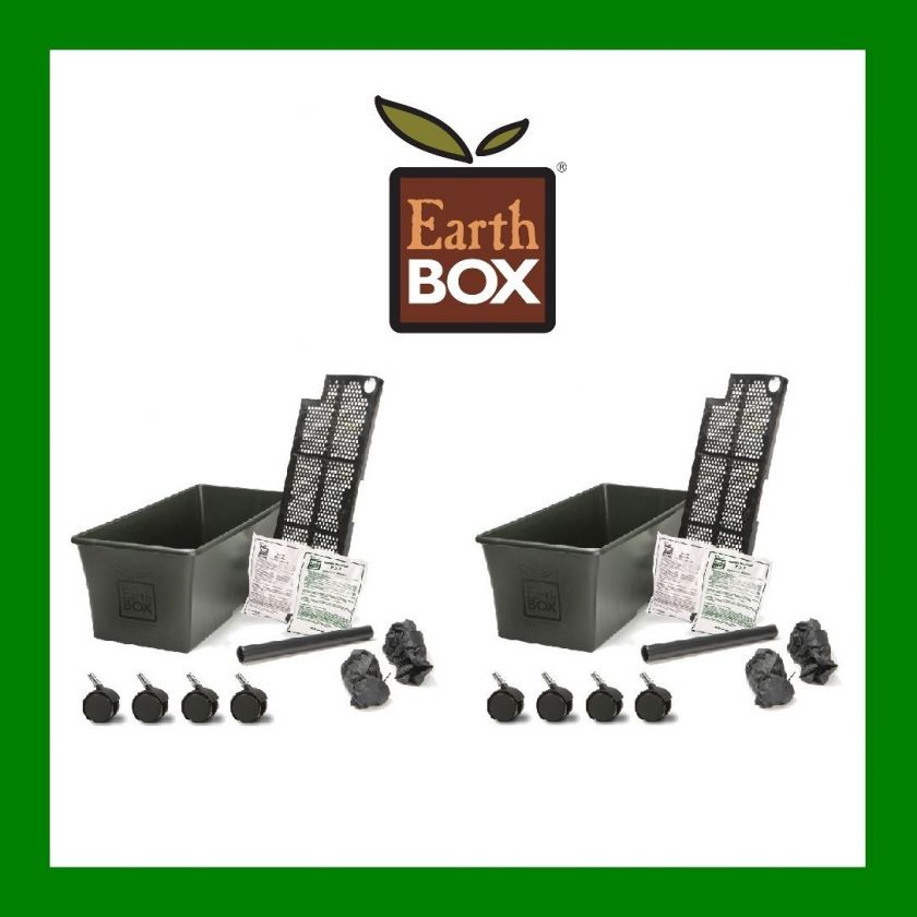 GREEN EARTHBOX COMPLETE PLANTING KIT 2 PACK EARTHBOXES  